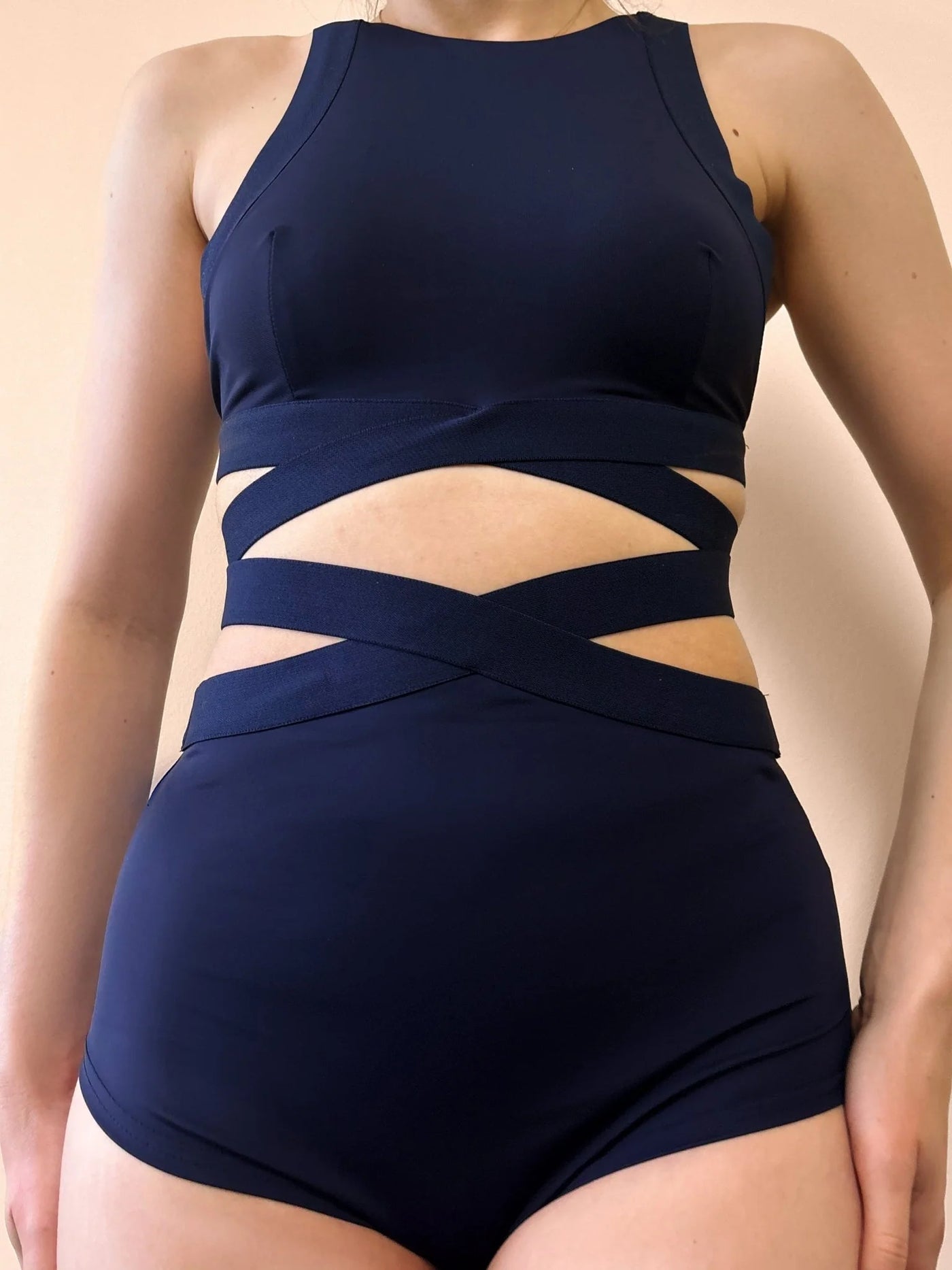 Tara High Waist Bottoms - Navy