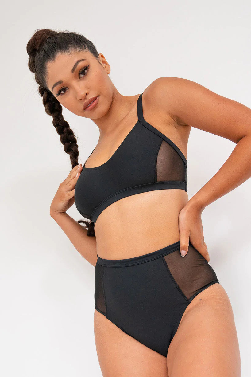 Lunalae - Gigi Top Recycled BLACK – Pole Werk